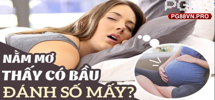 Nằm mơ thấy có bầu đánh con gì?